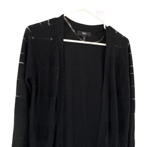 Mossimo Supply Co Black Open Front Knit Cardigan - Picture 2 of 6